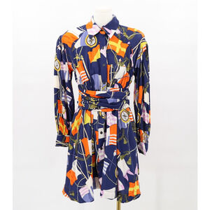 Maeve Multicolor Nautical Print Mini Dress